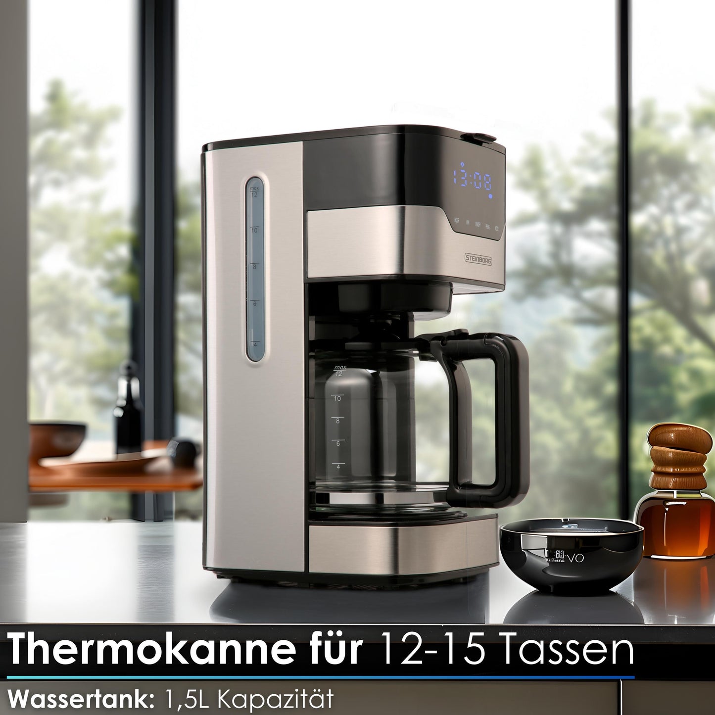 Steinborg Coffee Machine with LED Display