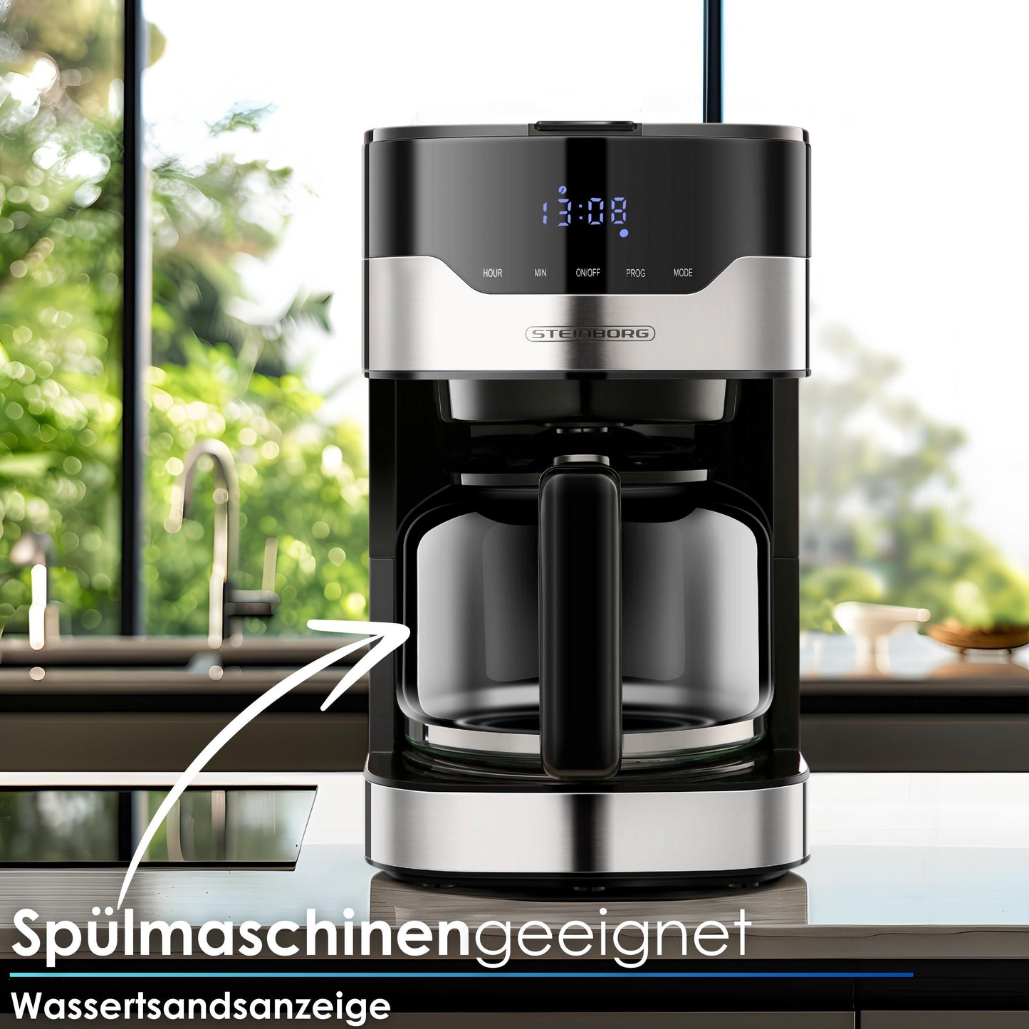 Steinborg Coffee Machine with LED Display