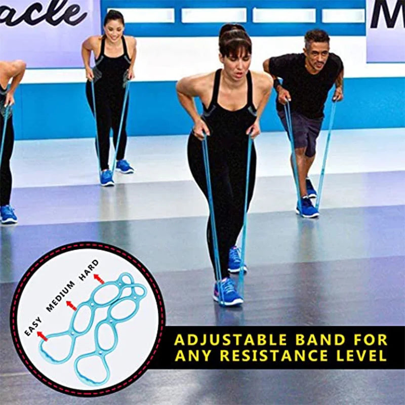 7 Holes Pilates Yoga Fitness Resistance Band