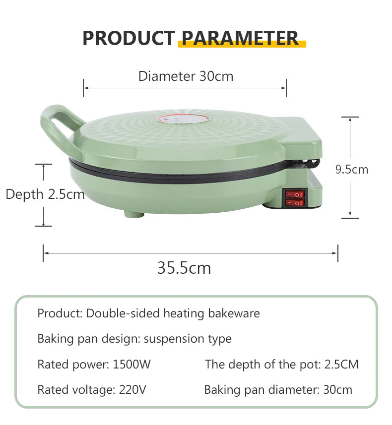 30cm Diameter heating Skillet Crepe make coating Pizza