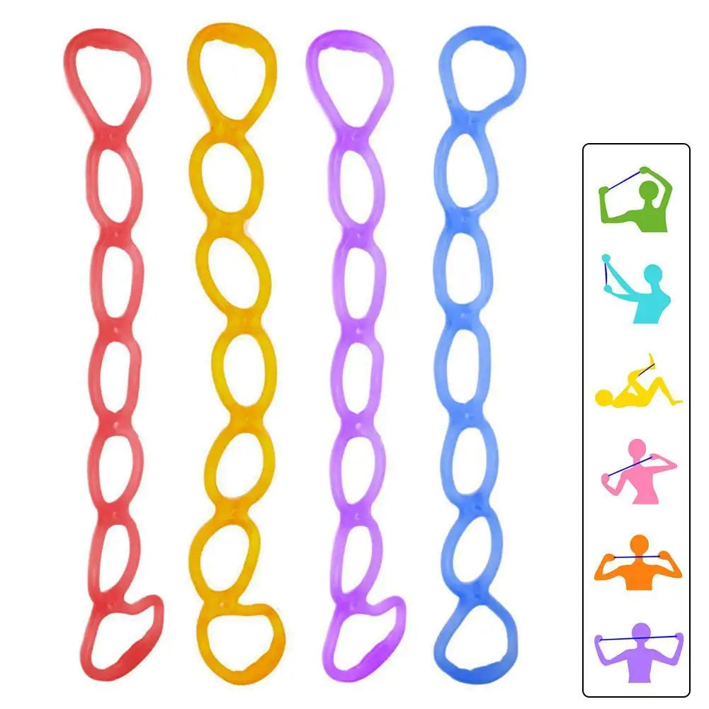 7 Holes Pilates Yoga Fitness Resistance Band