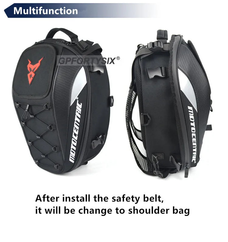 Motocentric Waterproof Motorcycle Tail Bag Multifunction