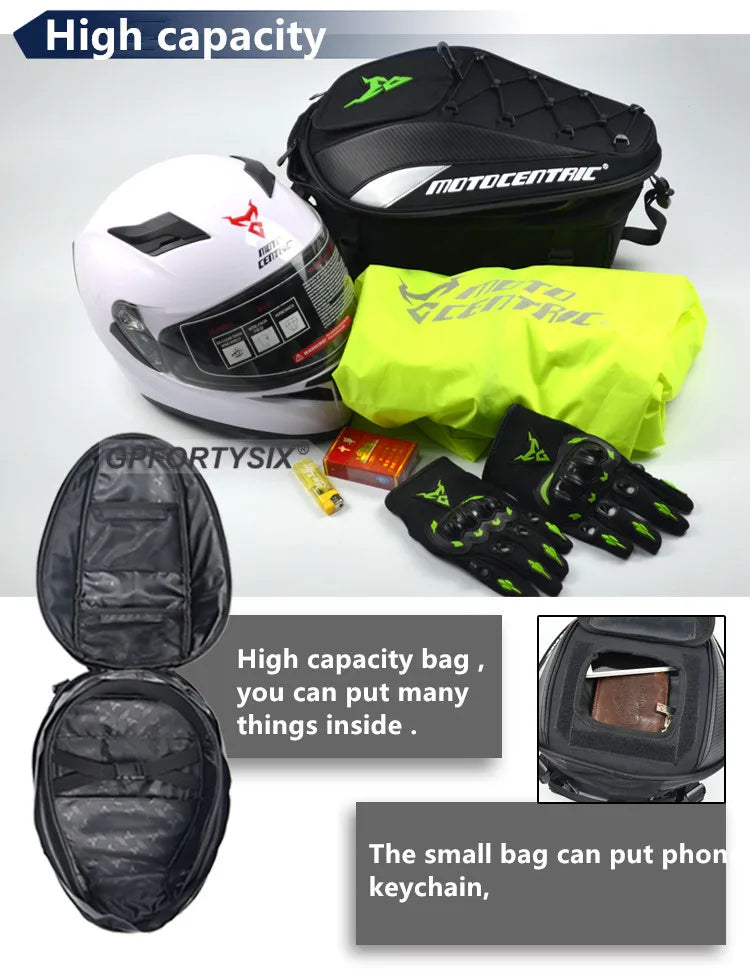 Motocentric Waterproof Motorcycle Tail Bag Multifunction