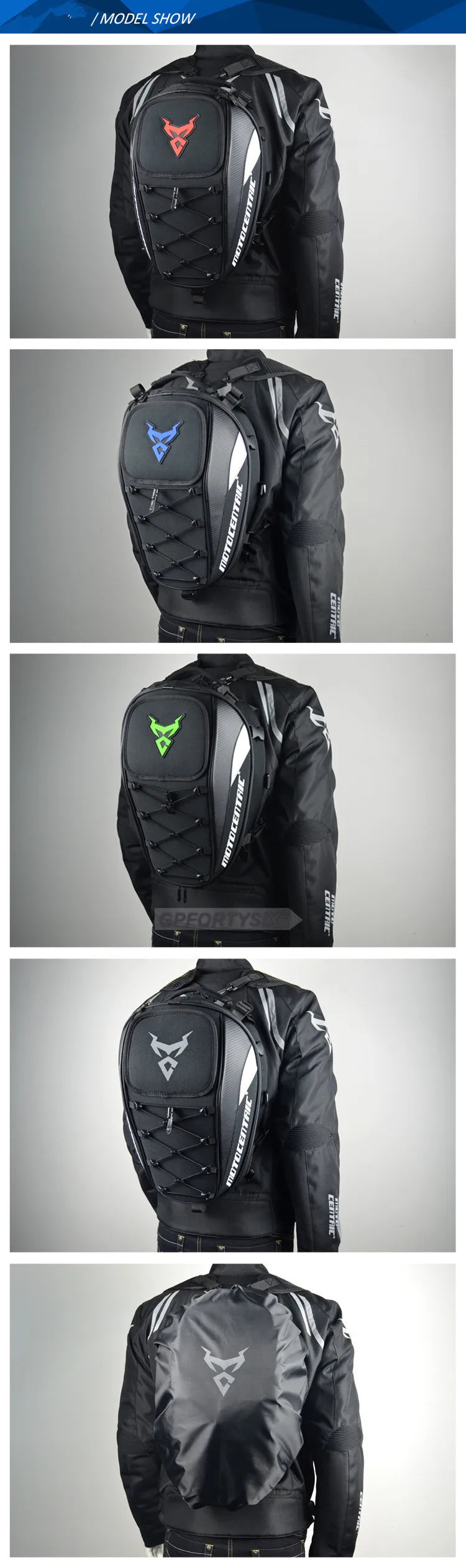 Motocentric Waterproof Motorcycle Tail Bag Multifunction