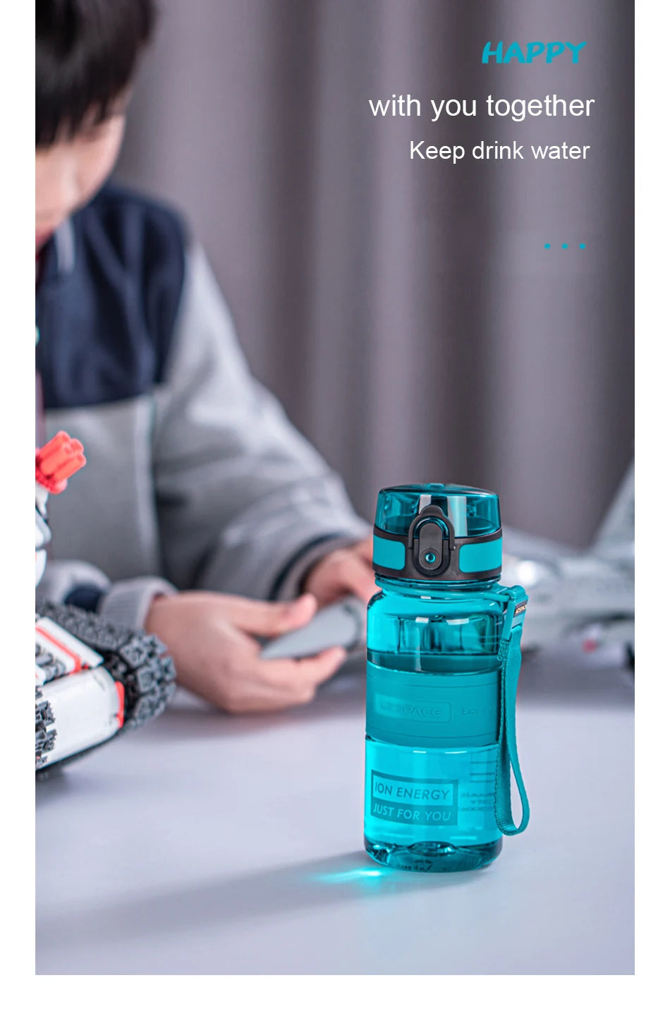 UZSPACE Sport Water Bottles
