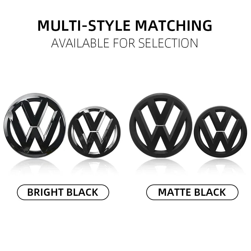 Car Glossy Black Front Grill Badges