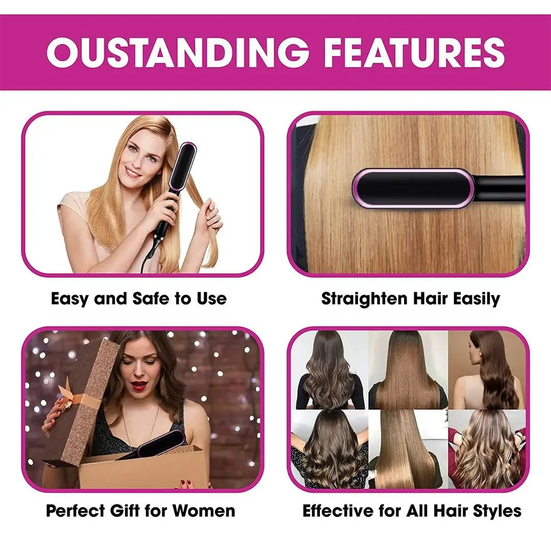 Thermostatic hair straightener