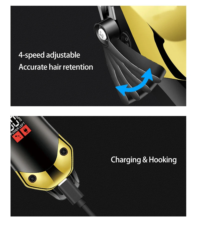 USB Rechargeable Hair Clippers for Men