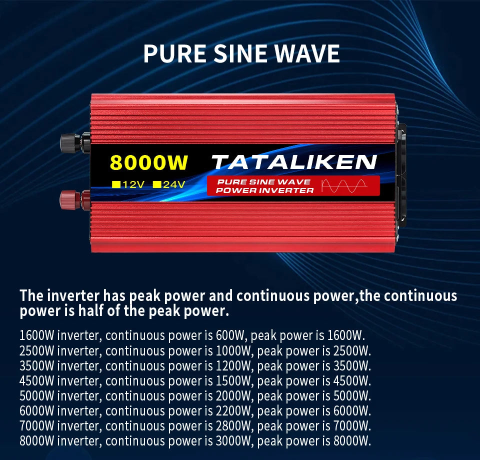 Inverters 12V to 220V
