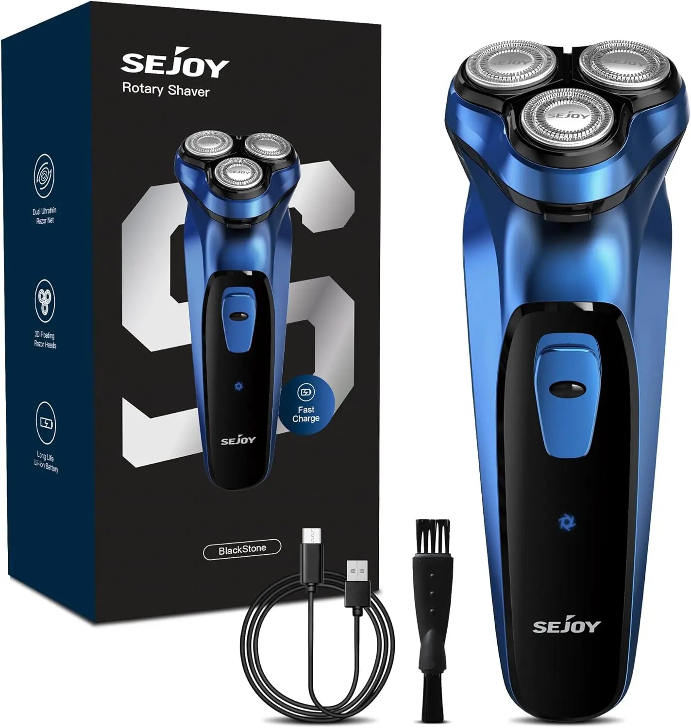 SEJOY Shaver Men USB Electric Shaver Powerful