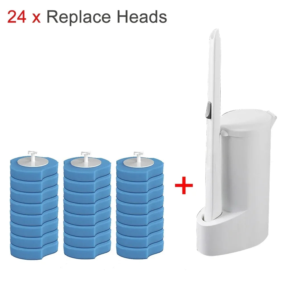 Disposable Toilet Brush Set