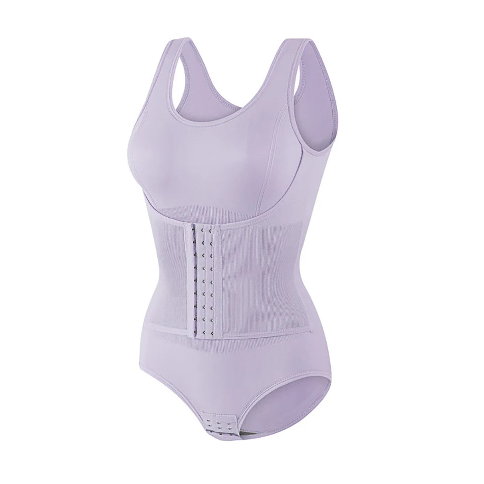 New Bodysuit Shapewear With Zipper Belt Women