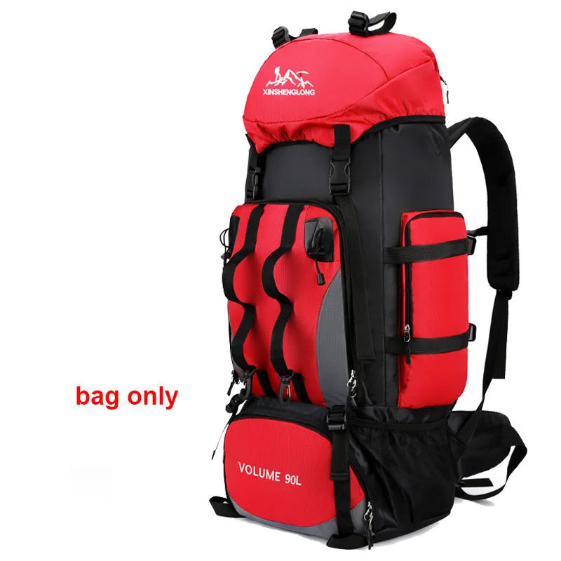 Großer Outdoor-Rucksack für Camping, Wandern, Reisen & Sport
