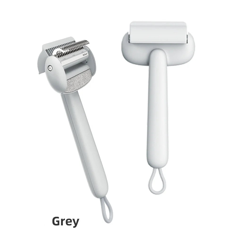 Pet Knot Untangling Comb with Anti-static Cloth Flip-top Hair