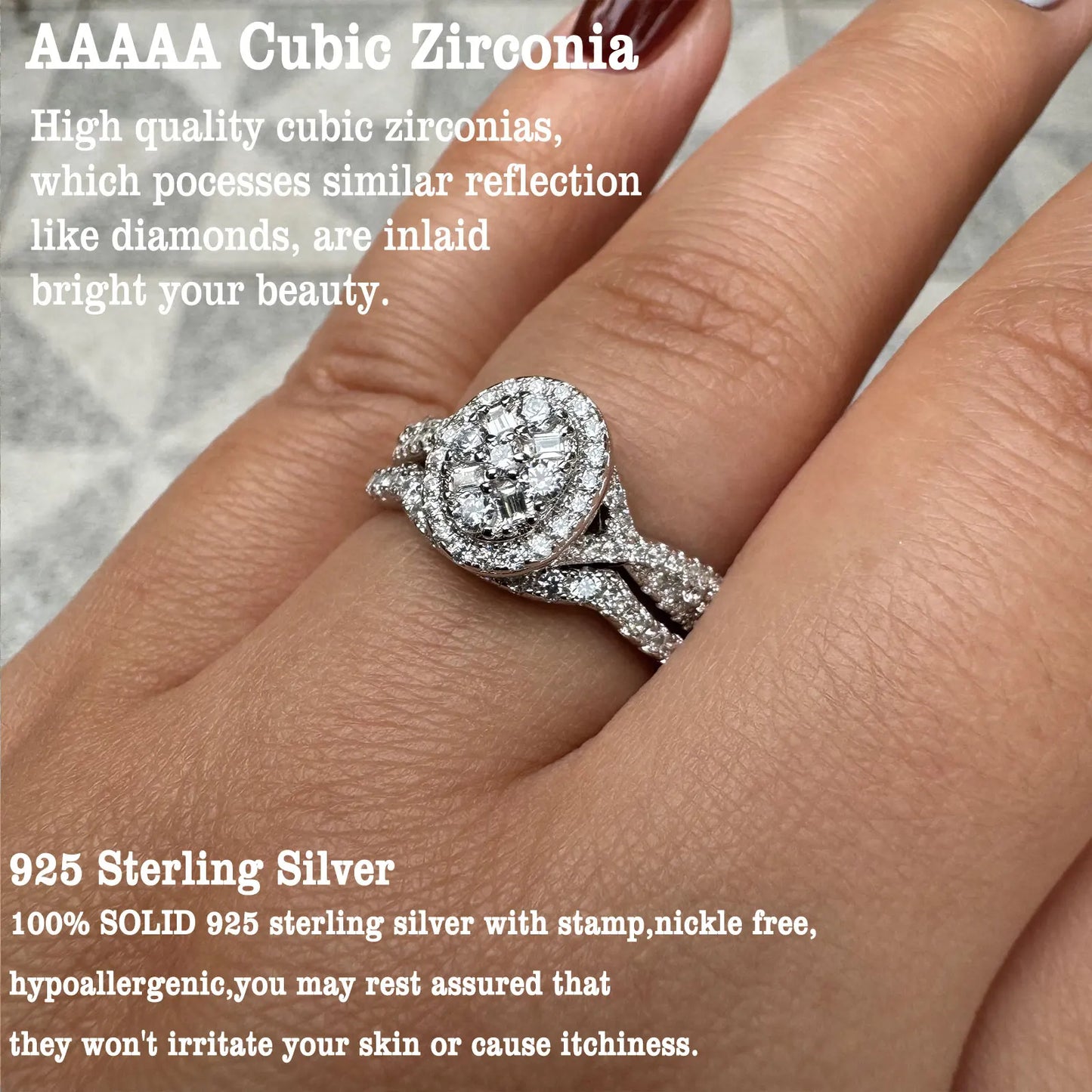 925 Sterling Silver Wedding Rings