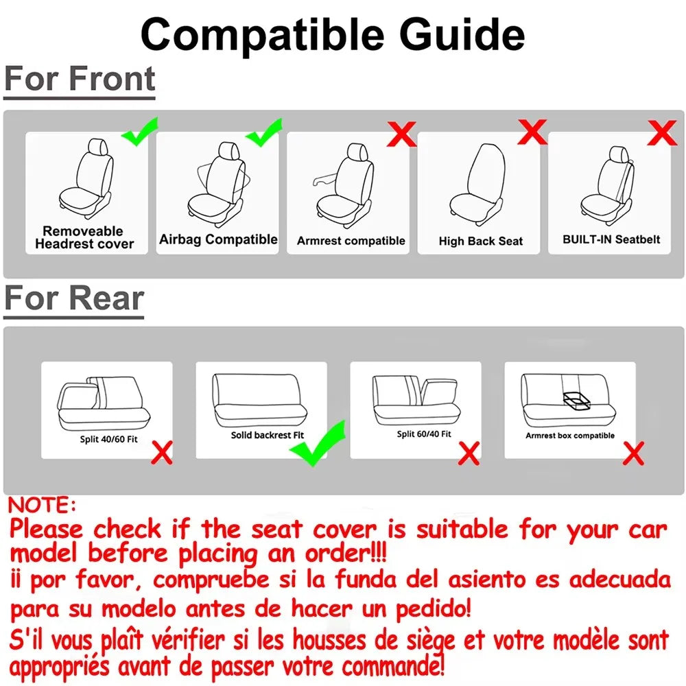 Universal Car Seat Covers Polyester