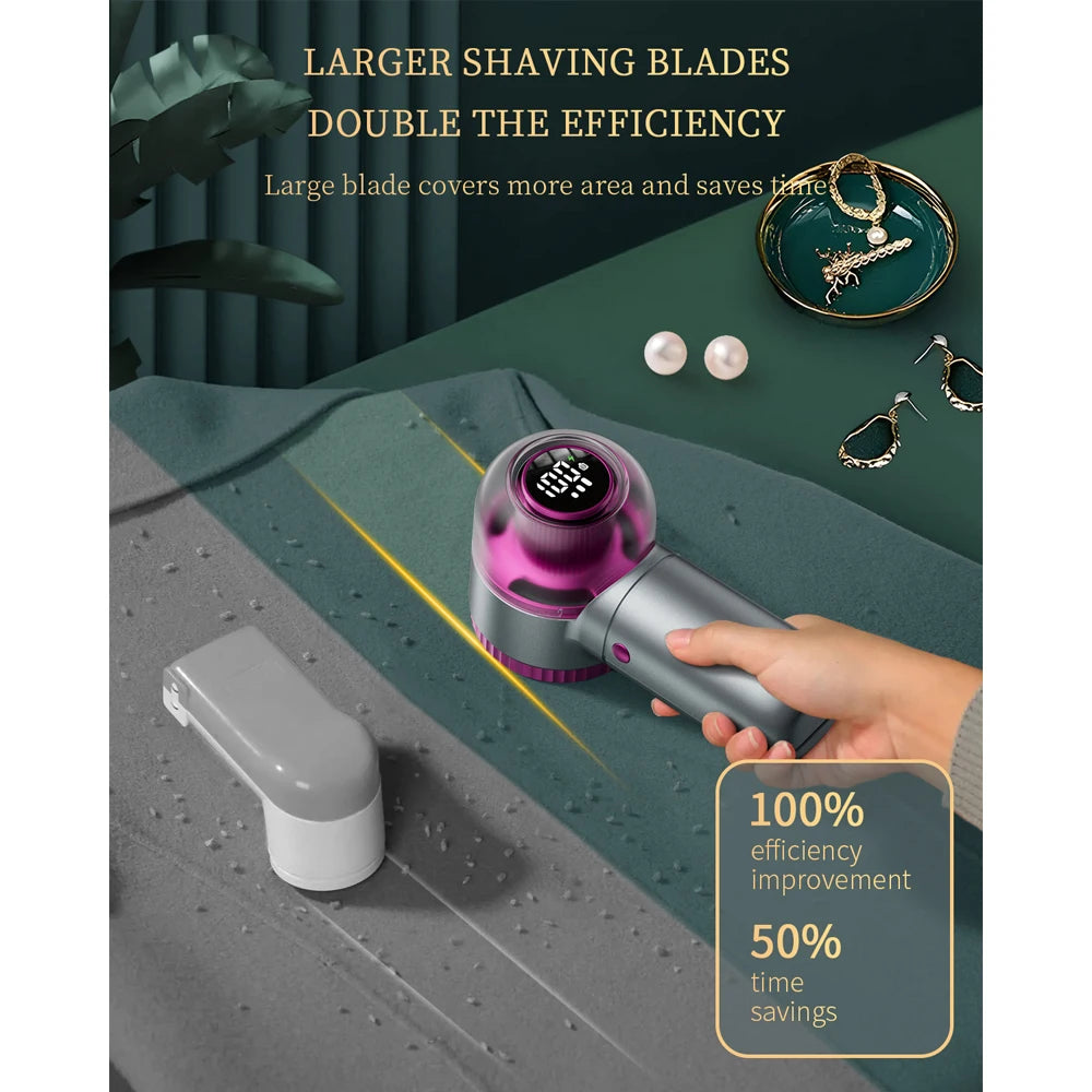 coldSky Lint Remover Sweater Shaver with Digital Display