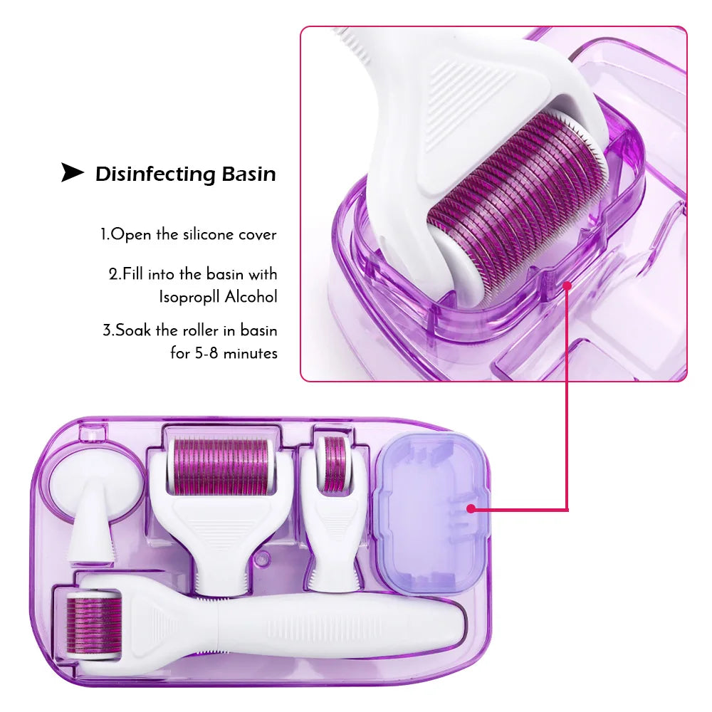 6 in 1 Microneedle Derma Roller Kit for Face Eye Body 3