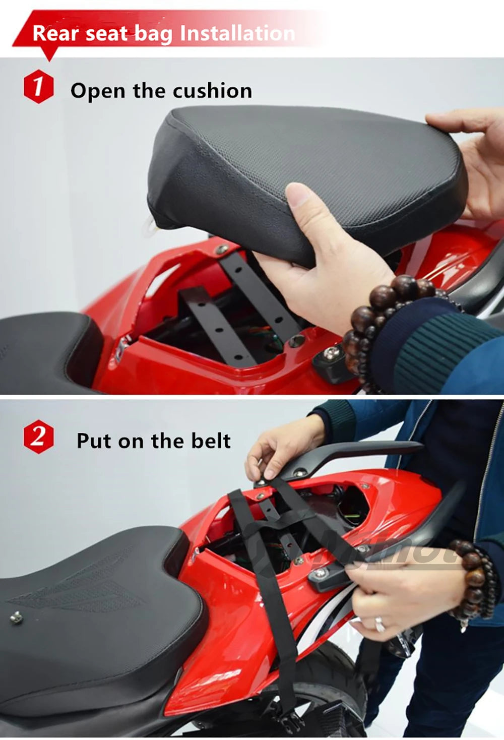 Motocentric Waterproof Motorcycle Tail Bag Multifunction