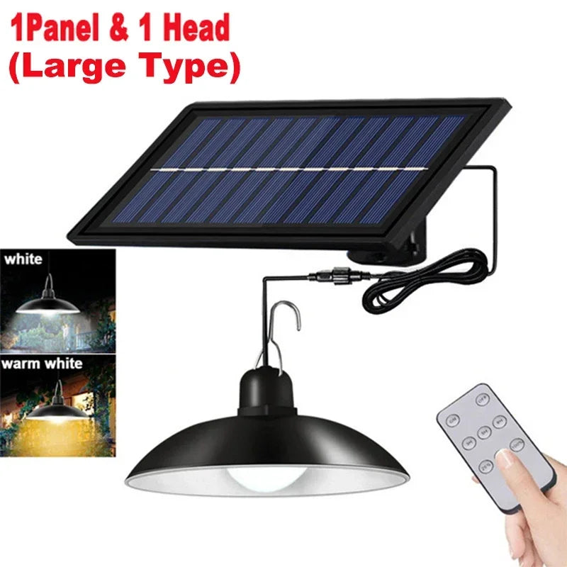 Solar Pendant Light Outdoor Waterproof LED