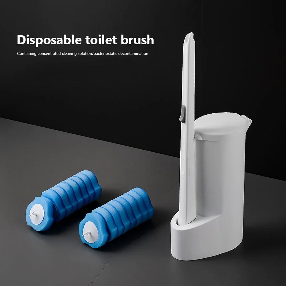 Disposable Toilet Brush Set