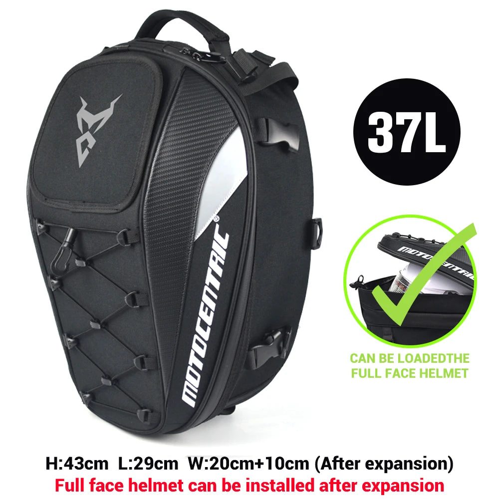 Motocentric Waterproof Motorcycle Tail Bag Multifunction