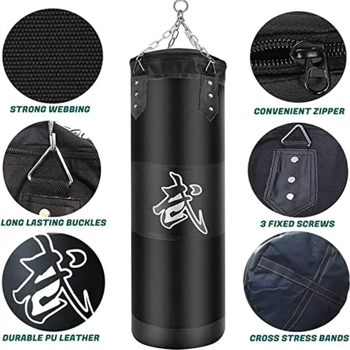 Heavy Punching Bag Set with Ceiling Hook Steel Krass Market Krass Market .