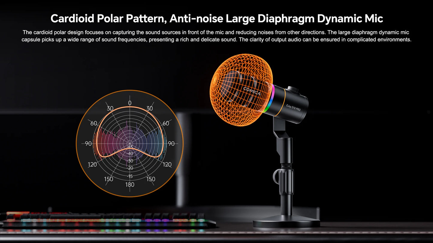RGB Dynamic Wired Microphone Gaming