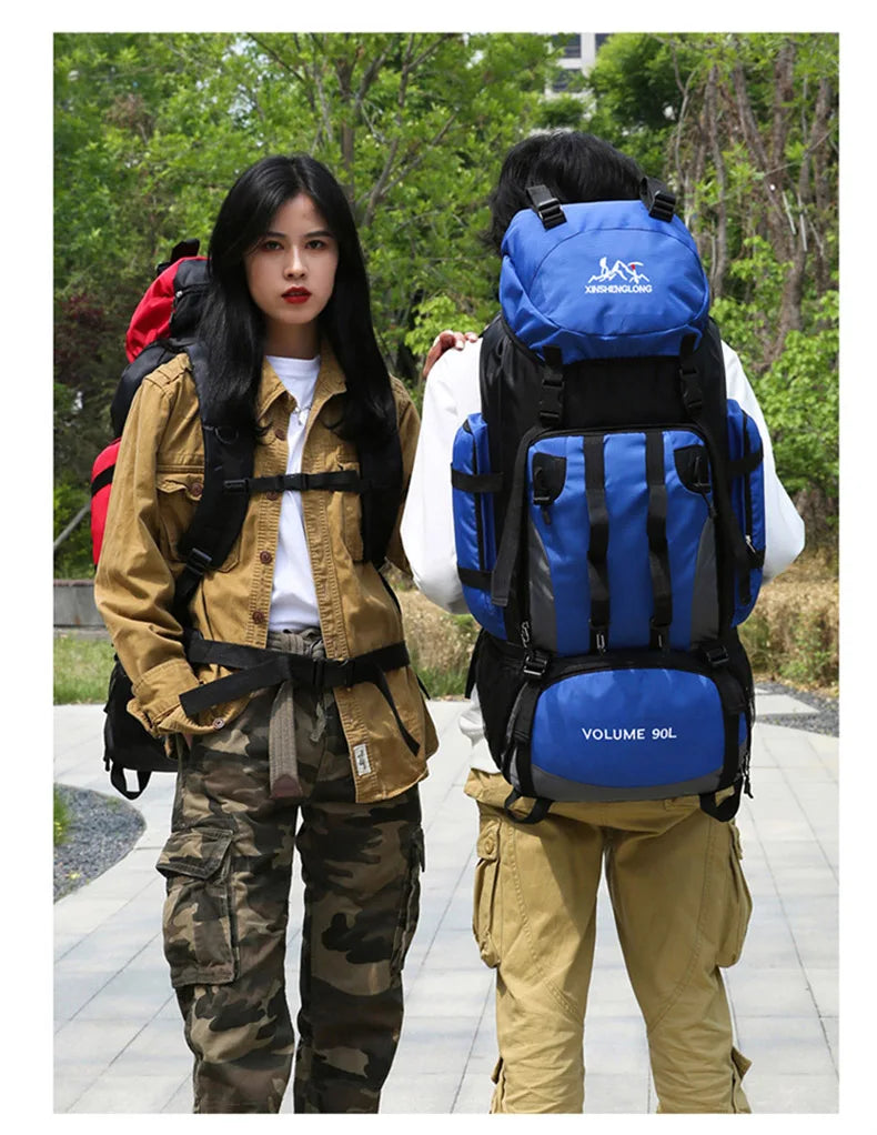 Großer Outdoor-Rucksack für Camping, Wandern, Reisen & Sport