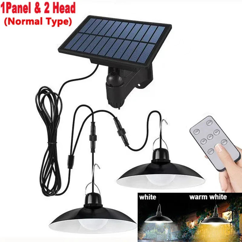 Solar Pendant Light Outdoor Waterproof LED