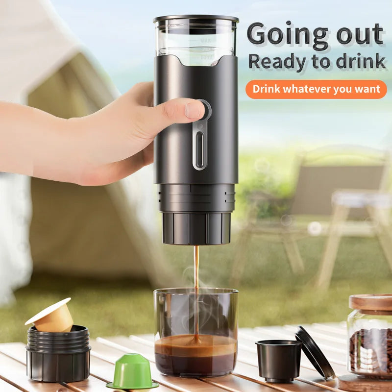3-in-1 Portable Coffee Maker for Capsule Coffee