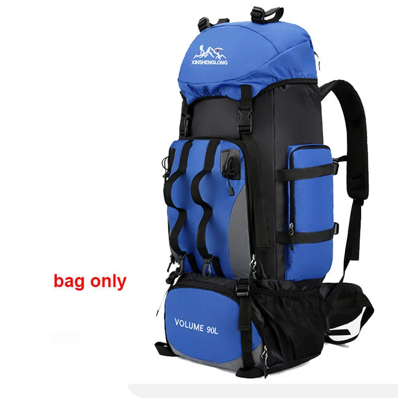 Großer Outdoor-Rucksack für Camping, Wandern, Reisen & Sport