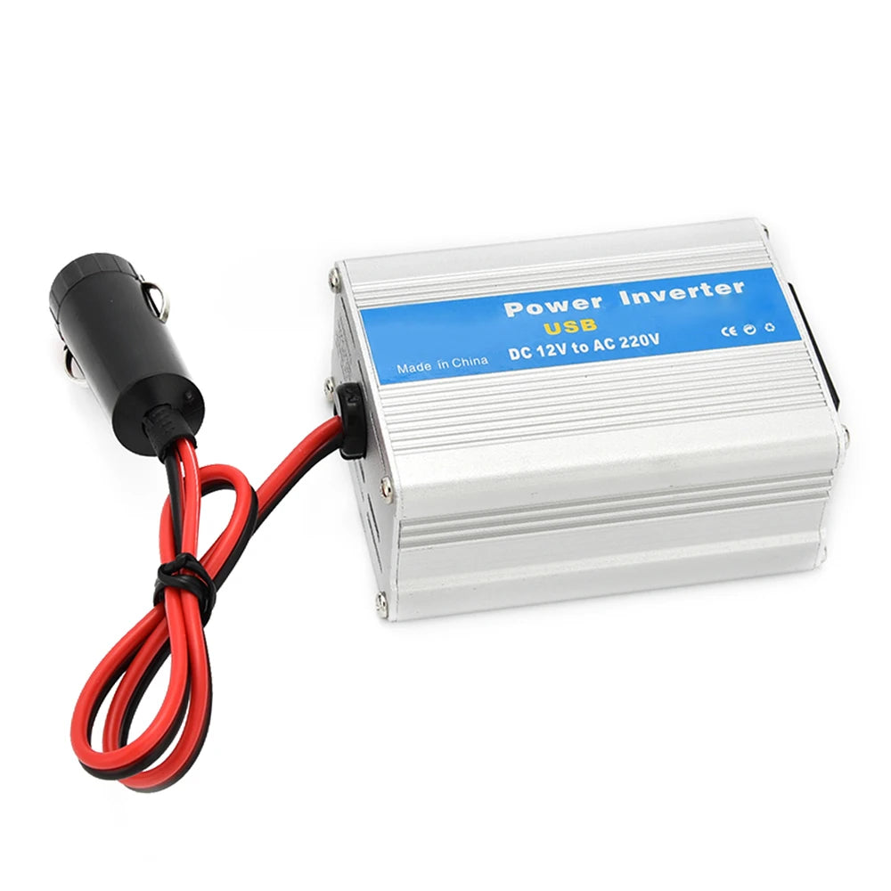 Portable Car Power Inverter 200W DC 12V to AC 220V Charger Converter