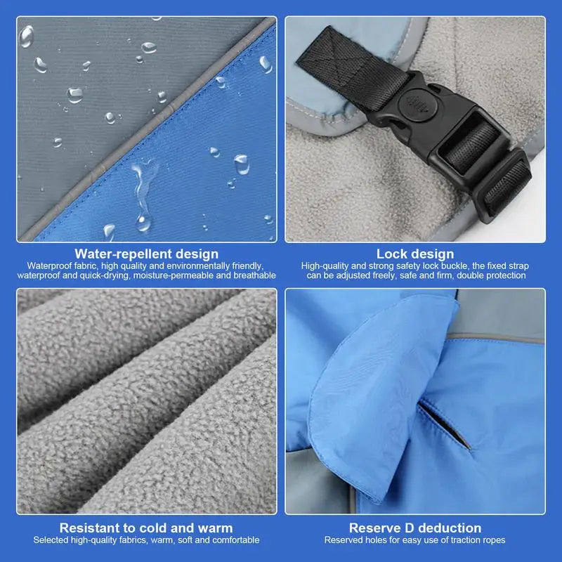 Dog Rain Jacket Hooded
