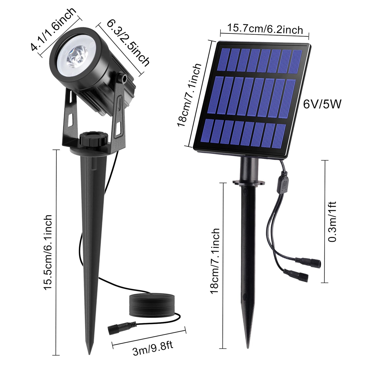 Solar Powered Spotlight LED