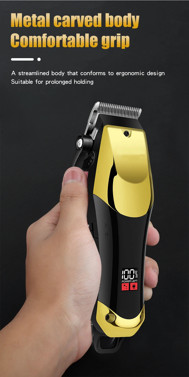 USB Rechargeable Hair Clippers for Men