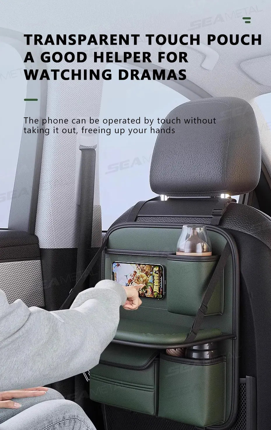 SEAMETAL Car Seat Back Storage