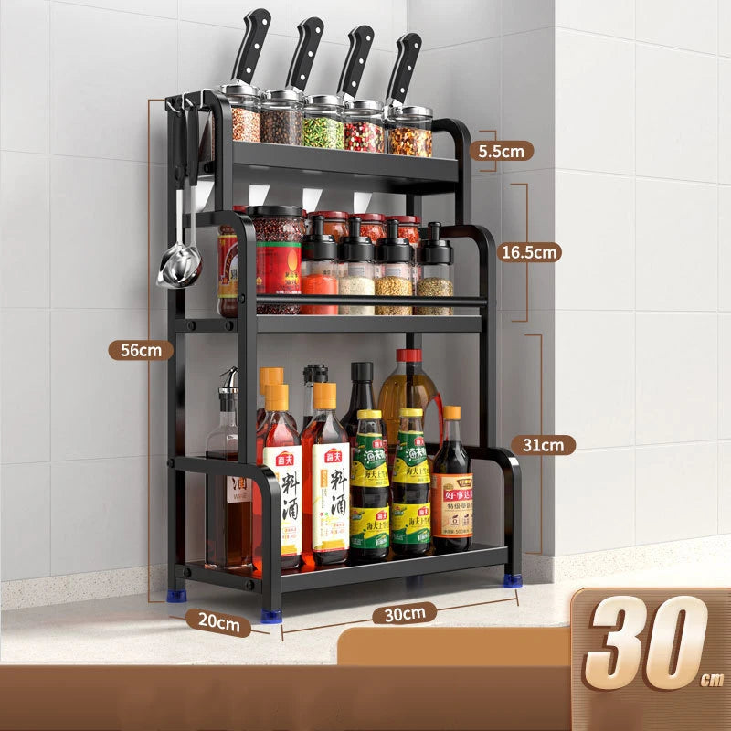 Kitchen Spice Rack Carbon Steel