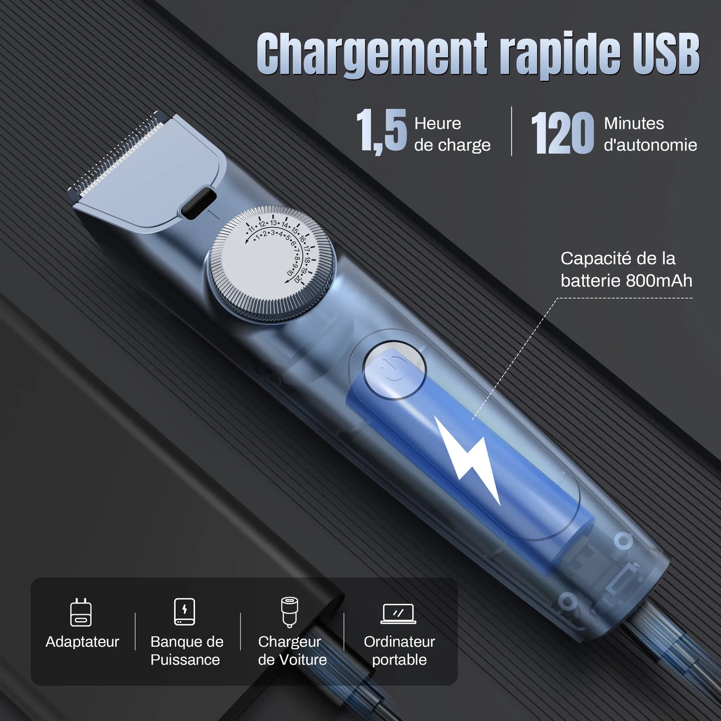 Professional Electric Hair Clipper Men