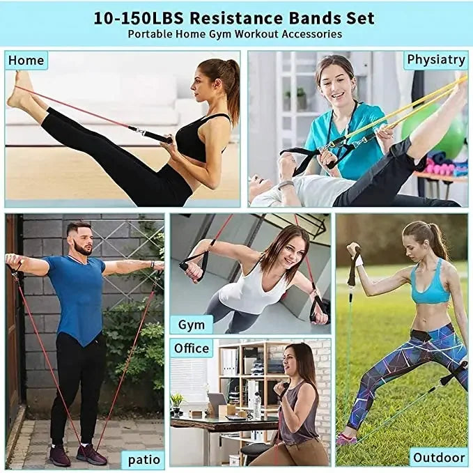 New Resistance Bands 150 LBS Sport Elastic