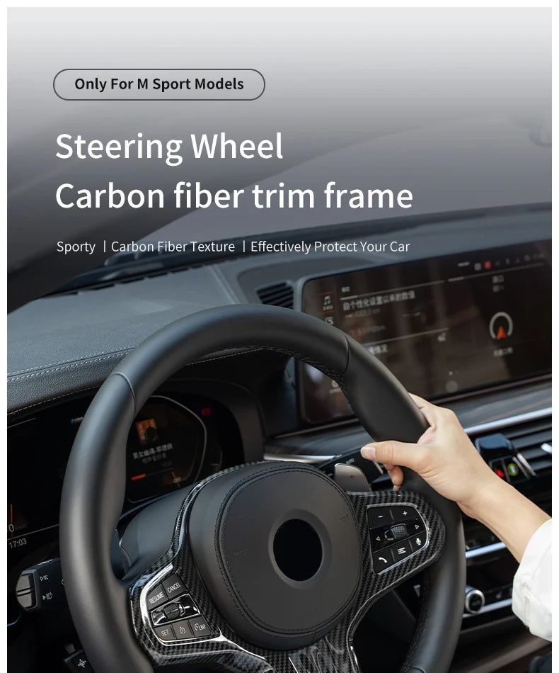 Car Styling Steering Wheel Trim Cover Sticker Decoration Accessory For BMW - Krass Market