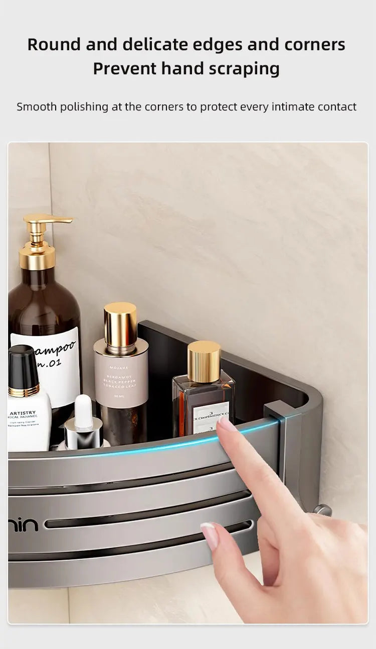 No Drill Bathroom Corner