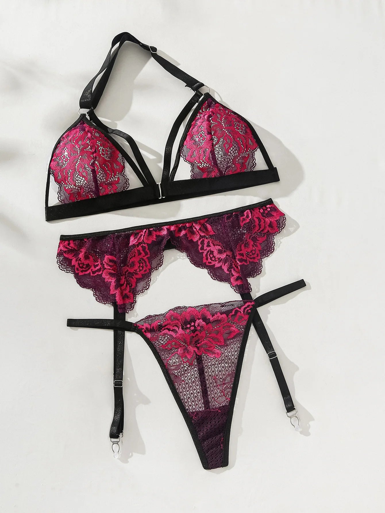 Lace Flower Front Buckle