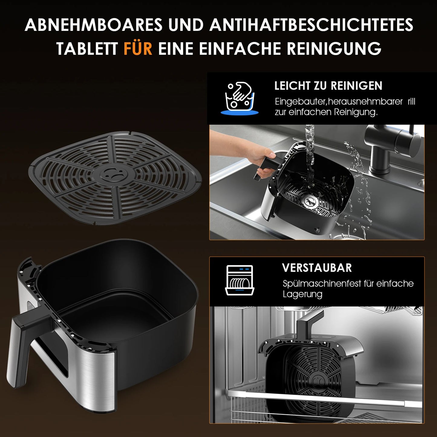 Visible Air Fryer 9L Large Airfryer