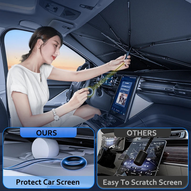 Car Sunshade Windshield Umbrella Front Sun