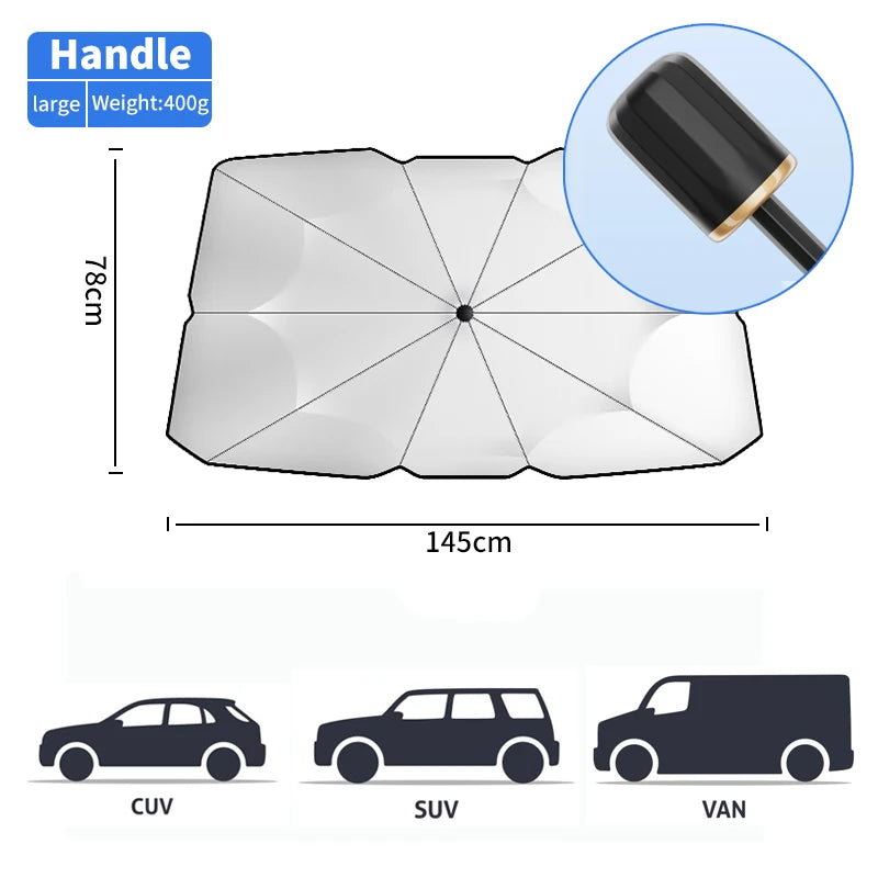 Car Sunshade Windshield Umbrella Front Sun