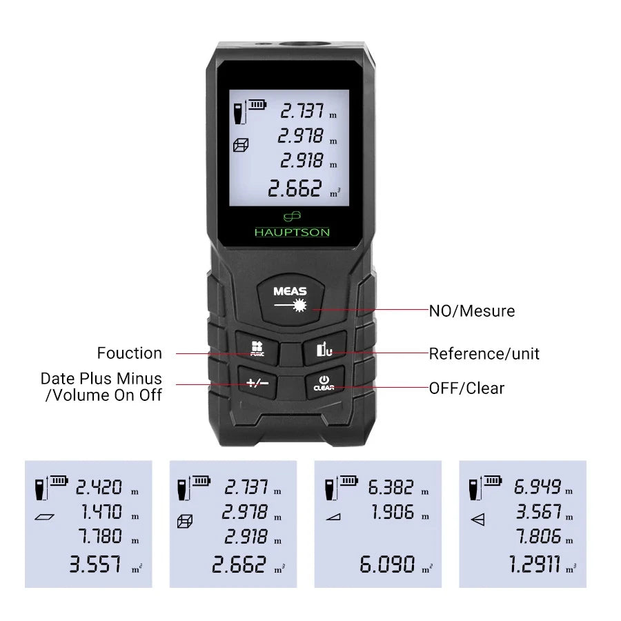 Laser Rangefinder Distance Meter Rangefinder Laser Tape Range Finder Building