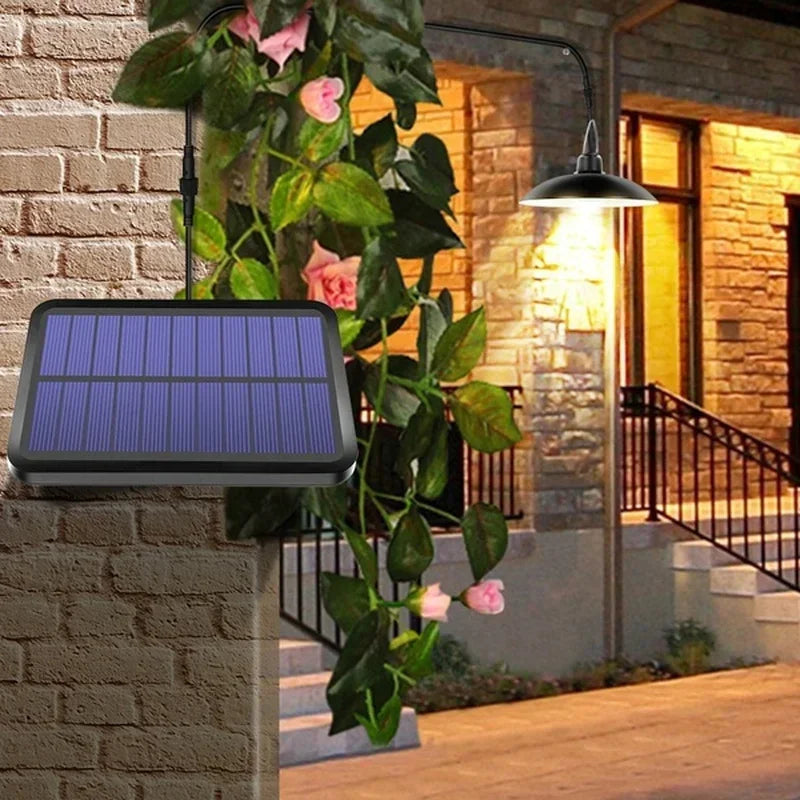 Solar Pendant Light Outdoor Waterproof LED