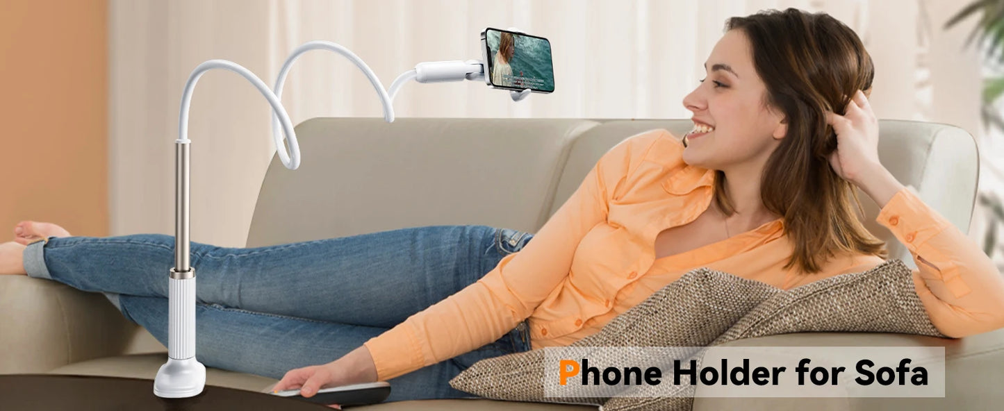 Eary Gooseneck Phone Stand Holder For Bed Kitchen Magnetic