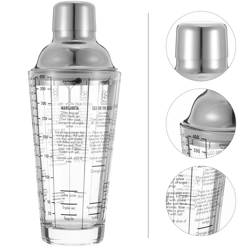 Glass Cocktail Shaker